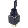 Toggle switch, black, 2 pole, latching, On-On, 4 A/28 VDC, 12246X778