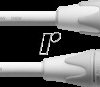 CXM 1 FM-SNOW CORDIAL 1x XLR female 3-pin, 1x XLR male 3-pin, 1.00 m