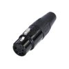 Złącza XLR 5 -pinowe Montaż na kablu XLR Żeński Czarny
