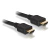 Delock 84409 HDMI Cable Black 5 m Round Shielded Gold Plated Connectors
