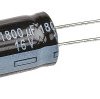 Kondensator 1800μF 16V dc Radialny, Otwór przelotowy Panasonic roztaw: 5mm 10 (Dia.) x 25mm