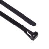 7.6mm Black Resealable Cable Tie 300mm - Pack of 100