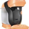 Bosch Haushalt Style TAS1106 Ekspres do kawy na kapsułki pomarańczowy One Touch, Regulowana ilość kawy