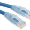 Kabel kategorii 6, Niebieski, Wtyk RJ45/męski RJ45dł.: 5m, mat. koszulki: PVC