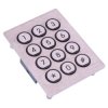 PRR1220 12-Key Front Mounting Stainless Steel Keypad IP65 APEM