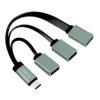 LogiLink UA0315 USB-C Hub 3-Port 1x USB 3.0 2x USB 2.0 5Gbps Black/Grey Aluminum