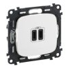 VALENA ALLURE Ładowarka USBx2 typ C 3A biały 755345 LEGRAND