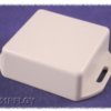 ABS miniature enclosure, (L x W x H) 50 x 50 x 20 mm, light gray (RAL 7035), IP54, 1551RFLGY