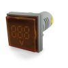 WOLTOMIERZ LED 30x30 60-500VAC ŻÓŁTY (MIER-9196)