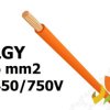 Przewód LGY 6,0 mm2 pomarańczowy (450/750V) jednożyłowy linka H07V-K (krążki 100m) 4520094 LAPP KABEL
