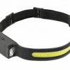 Latarka LED czołowa akumulatorkowa COB USB 5 funkcji HT1E426