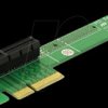 89103 PCIe riser card x4, 90° angled