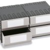 Plastipol Scheu 1658053 Szafka z szufladami do sztaplowania (D x S x W) 482 x 482 x 202 mm szary 1 szt.