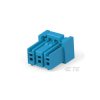 TE Connectivity 2420266-3 Socket Housing 3P Blue Female Shrouded HCI 4.0 Pitch
