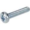 R-TECH 337045 Pozi Pan Head Machine Screws BZP M4 20mm - Pack Of 100