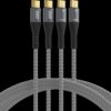 USB-CC-00005 USB-C cable set 100W PD 3.0 5A E-Marker Chip 2x1m grey gold cont