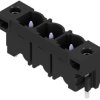 Pin header, 3 pole, pitch 7.62 mm, straight, black, 1141100000