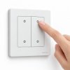 Biały Pilot Zigbee 4 kanały obsługa 12 scen Tuya Sterownik scen Moes Star Ring