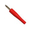 Wtyk jack 6.3mm mono duży czerwony