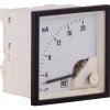Amperomierz analogowy panelowy DC zakres 4 → 20mA wysokość wycięcia: 68mm wartość 20mA +55°C Sifam Tinsley