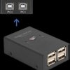 11505 USB 2.0 matrix, 4x USB-B to 2x USB-A