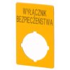 Szyld do przycisków bezpieczeństwa PL M22-XZK1-PL99 167636 EATON