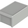ABS enclosure, (L x W x H) 271 x 170 x 120 mm, light gray (RAL 7035), IP66, 96036365
