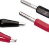 Monacor CC-313 Przewód pomiarowy 100 cm czerwony, czarny 1 par(a)
