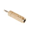 Redukcja wtyk jack 3,5mm - gniazdo jack 6,3mm stereo gold