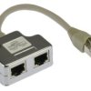 Adapter Typu Rozdzielacz 2Xrj45/1Xrj45 Kat.5E Ftp