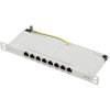 Renkforce RF-4996630 Patch panel 8 ports Grey CAT 6A 254mm 0.5U