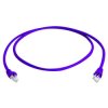 Telegärtner 100008027 CAT 6A RJ45 Patch Cable 1m Purple Halogen-free Flame-ret