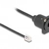 kabel LAN Delock 87965, 1 szt., RJ10, 0.30 m, czarny