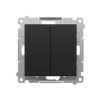 SIMON 55 Wyłącznik zwierny przycisk żaluzjowy podwójny elektroniczny czarny mat TEZ2.01/149 KONTAKT SIMON