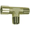 T connector, 60 bar, brass, nickel-plated, for pipe systems, 112792