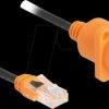 90804 Cat.5e extension cable, UTP, 0.3 m