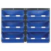 Topstore TC6 Wall Mounted Louvred Panel Kits 2 x TP2 & 6 x TC6 - Blue
