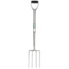 Draper 83753 Extra Long Stainless Steel Garden Fork with Soft Grip
