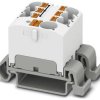 Distribution block, push-in connection, 0.2-6.0 mm², 7 pole, 32 A, 6 kV, white, 3273736