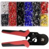 Quadrios 23T055 Crimper Set Auto Adjusts Ergonomic Grip 1200 Sleeves