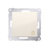 SIMON 54 Wyłącznik zwierny przycisk „światło” (moduł) zaciski śrubowe kremowy DS1A.01/41 KONTAKT SIMON