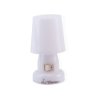 Lampka nocna ML-1 Biała ciepła Lampa do gniazdka