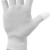 Gloves, with PU-coated fingertips, polyester, gray/white, XL, C-199 2817DR-2XL