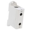 Blok rozdzielczy-odgałęźny 1-polowy AL/CU 35-150mm2 szary montaż plaski i na szynę TH WLZ35P/150/s 48.506