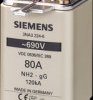 NH fuse NH2, 200 A, gG, 440 V (DC), 690 V (AC), 120 kA breaking capacity, 3NA3240-6