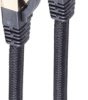 Patch cable, RJ45 plug, straight to RJ45 plug, straight, Cat 6A, S/FTP, PVC, 1 m, black, BS20-60025