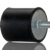 Podstawka antywibracyjna M10 średnica 50mm wysokość całkowita 25mm Cylinder męski-męski