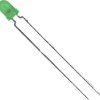 Dioda LED THT Vishay TLHG4400, zielony, okrągły, 3 mm, 13 mcd, 60 °, 30 mA, 2.4 V