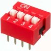 DIP switche, Off-On, 3 pole, straight, 25 mA/24 VDC, NDS-03V