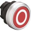 Łeb przycisku, Ø 22 mm, IP66, IP67, IP69K, kolor: Czerwony Sprężyna powrotna, Lovato, Platinum 22 mm